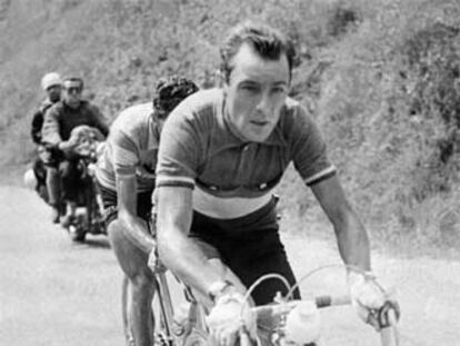 Charly Gaul, en el Tour de 1959, carrera que había ganado el año anterior.