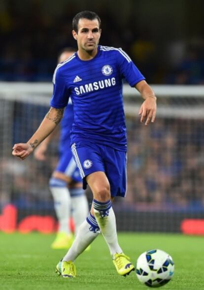 Cesc, durante un partido con el Chelsea.