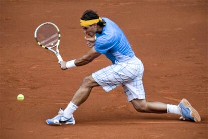 Rafa Nadal, durante el partido ante Aleksander Dolgopolov.