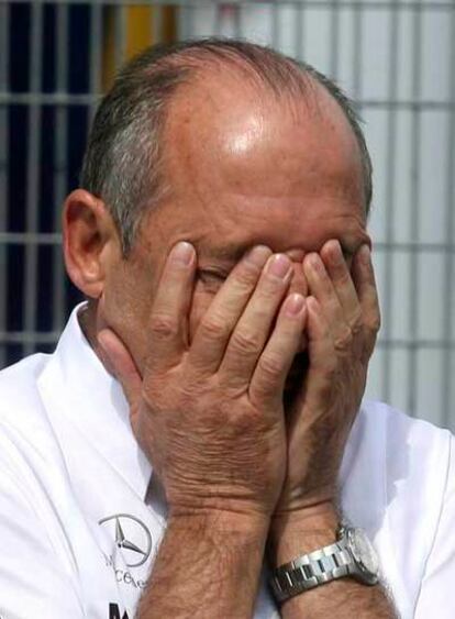 Ron Dennis, durante la carrera de este año en Hungría.