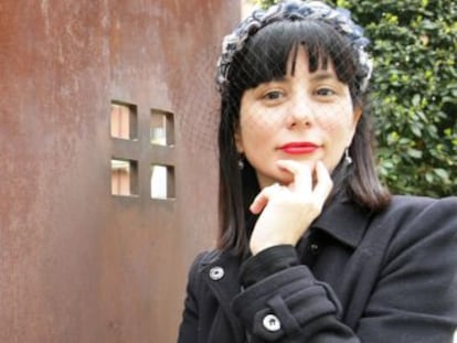 La escritora Wendy Guerra este jueves en Bilbao. 