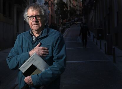 El hispanista y escritor Ian Gibson, el 23 de abril en el barrio de Lavapies Madrid.