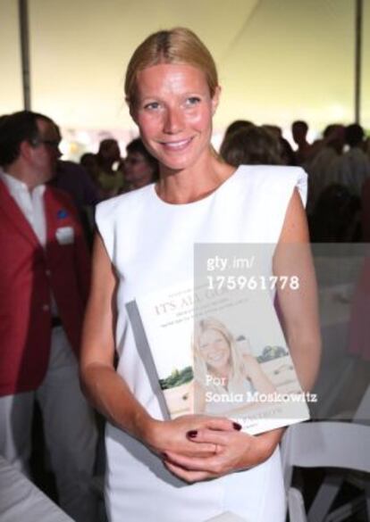 Gwyneth Paltrow, en la firma de su libro en East Hamptons esta semana.
