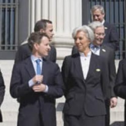 Los ministros de economía del G7 y el G20, tras su reunión en Washington