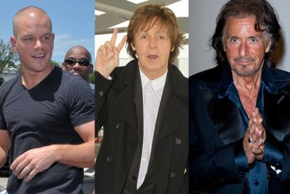 Matt Damon, Paul McCartney y Al Pacino
