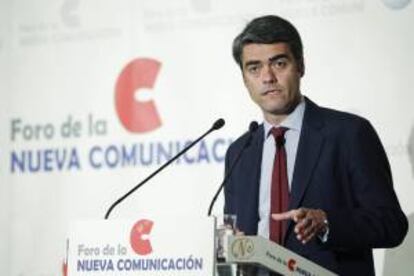 El presidente de la Asociación de Editores de Diarios Españoles (AEDE) y consejero delegado de Vocento, Luis Enríquez. EFE/Archivo