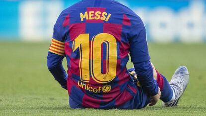 El jugador del FC Barcelona Lionel Messi durante un partido contra el Getafe.