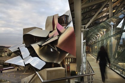 Bodega Marqués de Riscal, en la Rioja alavesa, creado por el arquitecto Frank Gehry.