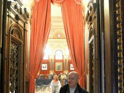 Elorza, en el Ayuntamiento de San Sebastián.