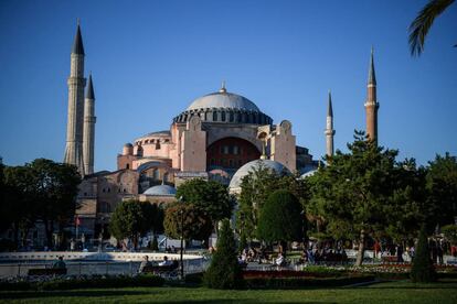 La bas&iacute;lica de Santa Sof&iacute;a, en el centro hist&oacute;rico de Estambul.