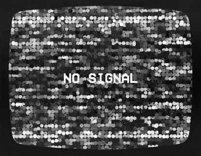 A work titled 'No Signal,' by Philippenzo, in a photograph provided by the artist.