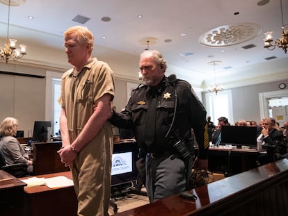 Alex Murdaugh is sentenced to two consecutive life sentences for the murder of his wife and son by Judge Clifton Newman at the Colleton County Courthouse in Walterboro, South Carolina, U.S. March 3, 2023.