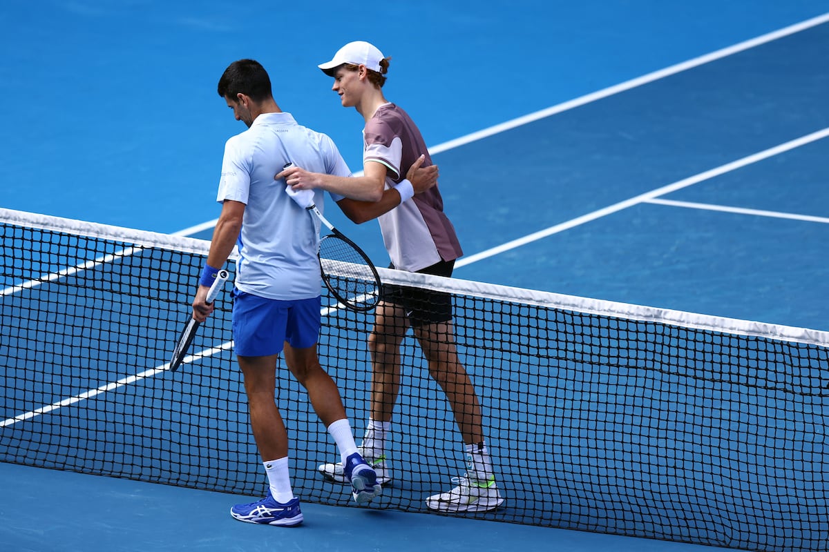 Sinner ends 10time champion Novak Djokovic’s Australian Open streak, faces Medvedev for the