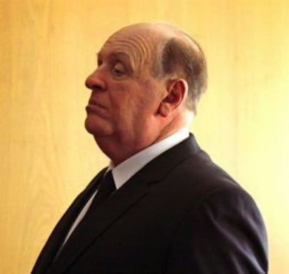 Anthony Hopkins, caracterizado como Alfred Hitchcock