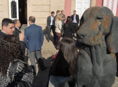 Asistentes al seminario sobre derivados organizado por el Instituto de Formaci&oacute;n Financiera en su finca Las Cadenas de Oleiros.