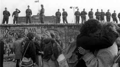 El Muro de Berlín el día de su caída. 