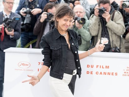 La directora Mati Diop, en la presentación de su película en Cannes.
