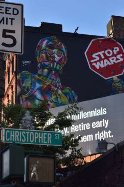 Un grafiti en Christopher Street, en Nueva York (EE UU).