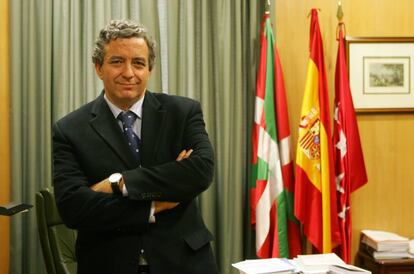 Javier Martínez Lázaro, en 2007 en su despacho en la sede del Consejo General del Poder Judicial.