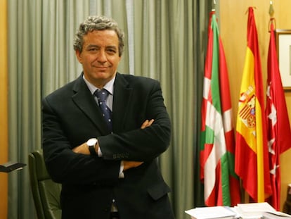 Javier Martínez Lázaro, en 2007 en su despacho en la sede del Consejo General del Poder Judicial.