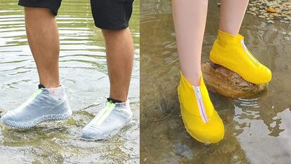 Disfruta de la lluvia sin riesgo de que tu calzado ni tus pies se mojen. CORTESÍA DE AMAZON.