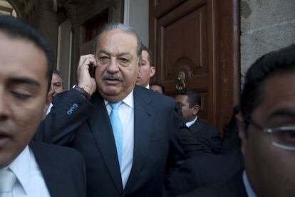Carlos Slim, en un acto en México.
