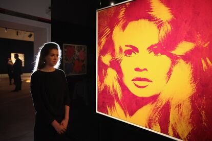 Retrato de Brigitte Bardot, por Andy Warhol.