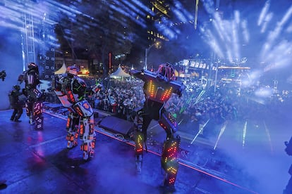 El Concierto de Polymarchs, en Ciudad de México, el 1 de enero de 2025.