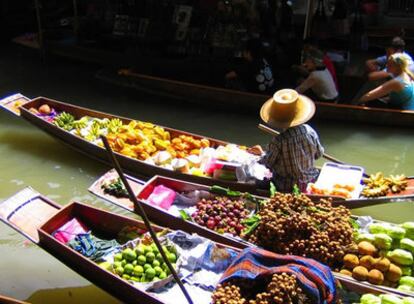 Mercado flotante de Bangkok