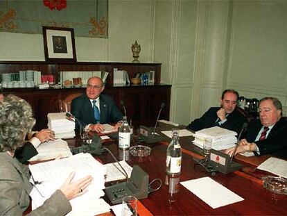Francisco José Hernando preside una reunión del Consejo General del Poder Judicial.