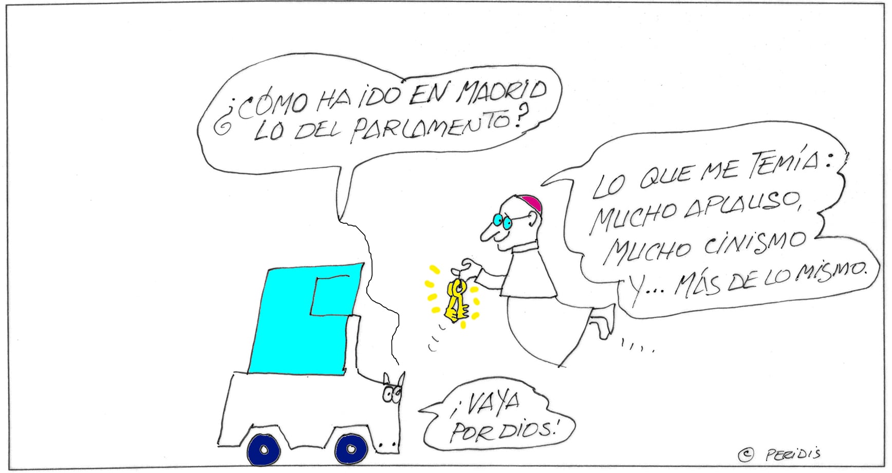 Peridis: cínicos aplausos