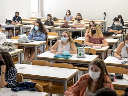 Foto de archivo del arranque del curso en la Universidad Politécnica de Valencia el pasado 14 de septiembre