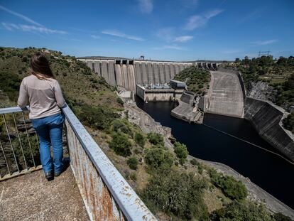 Presa en Alcántara (Cáceres), gestionada por Iberdrola.