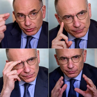 Enrico Letta, durante la entrevista.