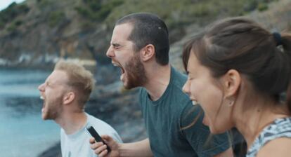 Els tres protagonistes, en una escena de 'Les dues nits d'ahir'.