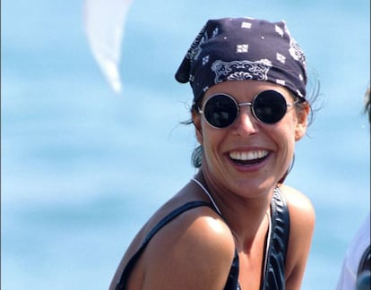 Carolina de Mónaco en Saint Tropez en 1988.