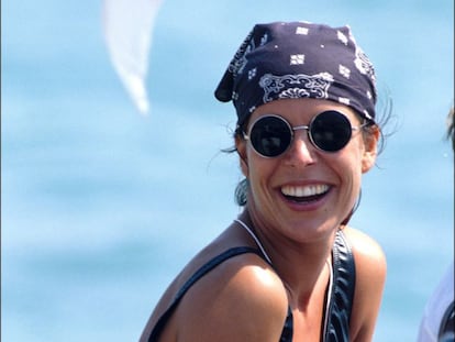 Carolina de Mónaco en Saint Tropez en 1988.