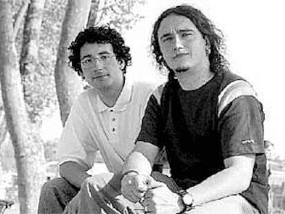Germán Rubio (izquierda), y Raúl López, en Bilbao.