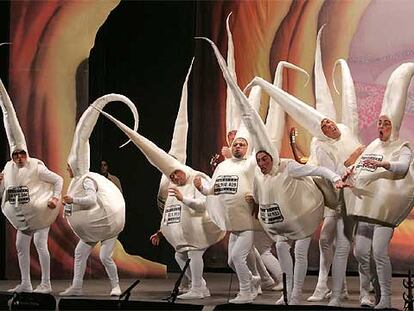 La chirigota Los que Salimos por Gusto, ganadora del concurso de agrupaciones del carnaval de Cádiz.