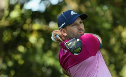 Sergio Garcia, en el hoyo 2 de Augusta.