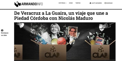 Uno de los reportajes que motivó la demanda contra Armando.info.