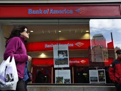 Una oficina de Bank of America en Nueva York