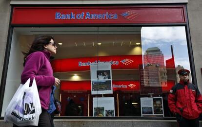 Una oficina de Bank of America en Nueva York