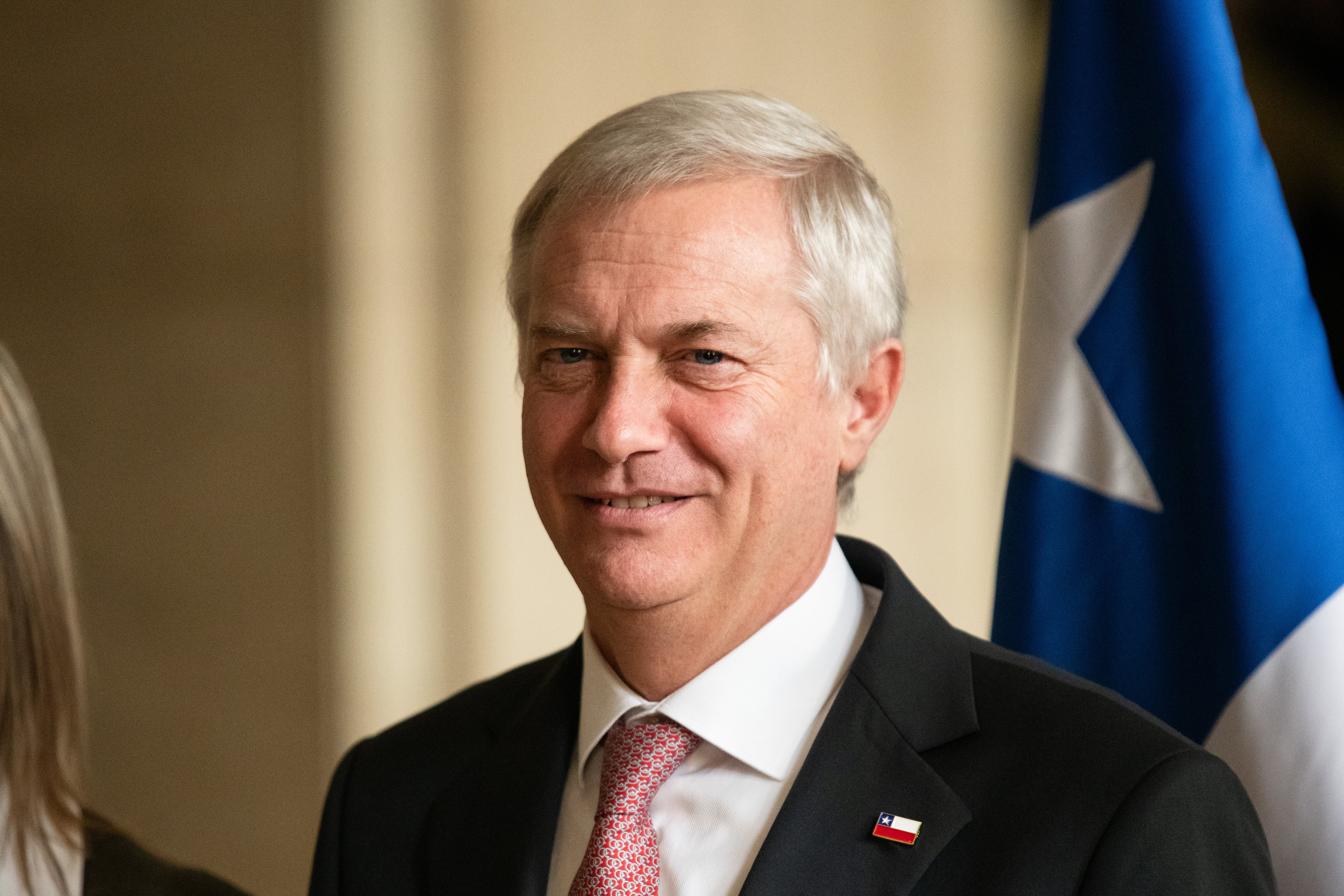 José Antonio Kast durante la reunión de este jueves en Santiago.