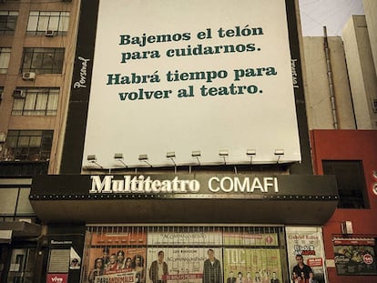 Teatros fechados em Buenos Aires, Argentina.