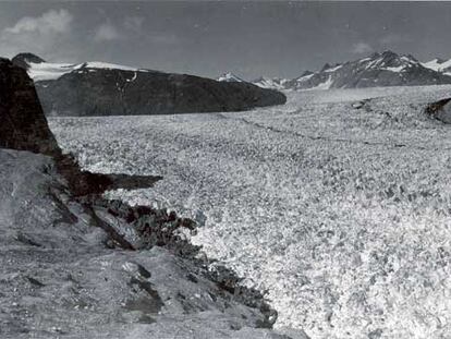 El glaciar Muir, en Alaska, fotografiado el 13 de agosto de 1941.
