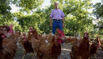 Jos&eacute; Urbano, uno de los propietarios de la empresa de agricultura ecologica Rio Grande, en M&aacute;laga.
 