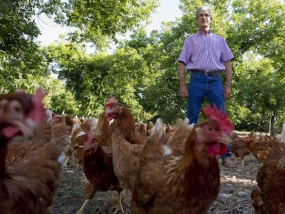 Jos&eacute; Urbano, uno de los propietarios de la empresa de agricultura ecologica Rio Grande, en M&aacute;laga.
 