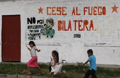 A village in the Colombian department of Cauca, which suffered greatly from the conflict.