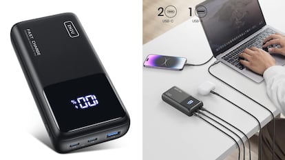 Se trata de un accesorio de carga con 25.000 mAh de batería disponible.